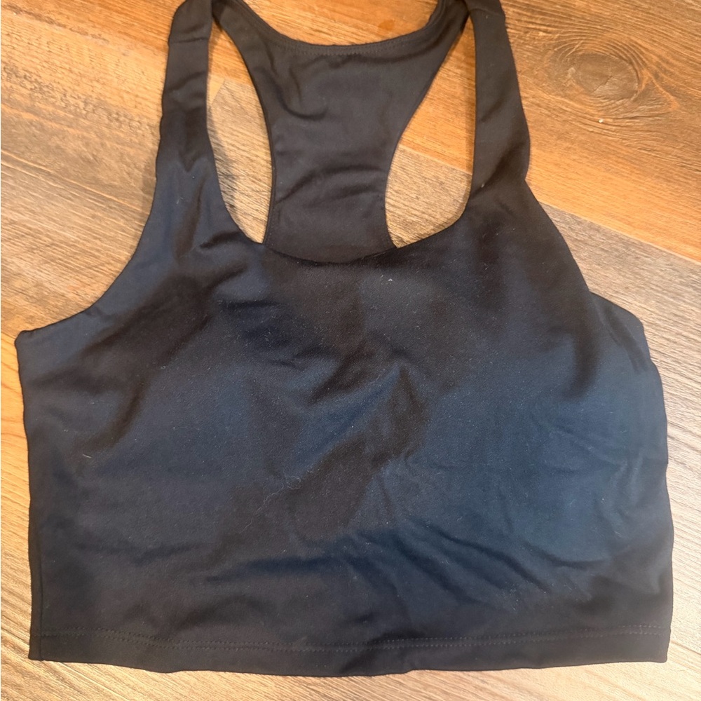 Women's Black Racerback Sports Bra